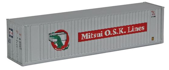Walthers 949-8805 N Assembled Mitsui OSK 40' Hi Cube Ribbed Side Container