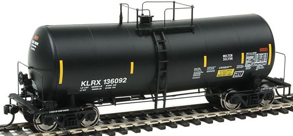 Walthers 920-100136 HO KLRX 40' UTLX 16,000-Gallon Funnel-Flow Tank Car #136192