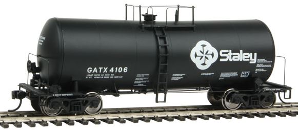 Walthers 920-100139 HO Staley GATX 40' UTLX Funnel-Flow Tank Car #4106
