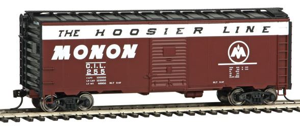 Walthers 910-1676 HO Monon (The Hoosier Line Slogan) 40' AAR 1944 Boxcar #255