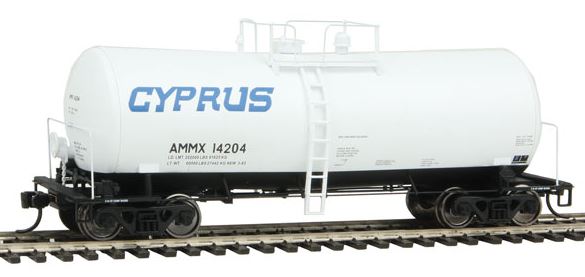 Walthers 920-100129 HO Cyprus AMMX 40' UTLX Funnel-Flow Tank Car #14204