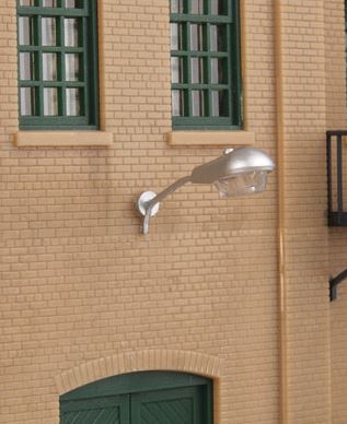 Walthers 949-4314 HO Modern Short Arm Wall Mount Light pkg(3)