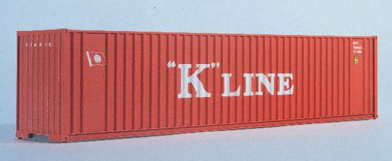 Walthers 949-8803 N Assembled K-Line 40' Hi Cube Ribbed Side Container