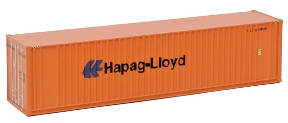 Walthers 949-8804 N Assembled Hapag-Lloyd 40' Hi Cube Ribbed Side Container