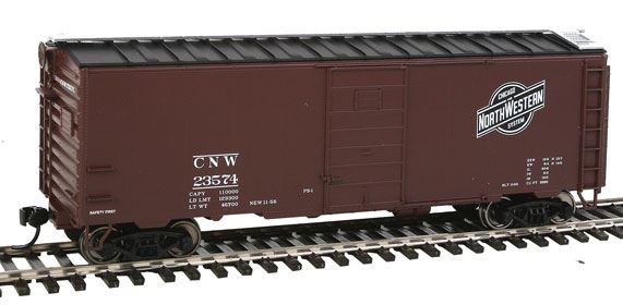 Walthers 910-2352 HO CNW (Ball & Bar Logo) 40' PS-1 Boxcar #23574