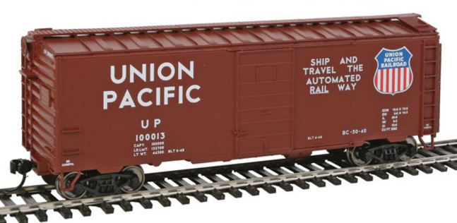 Walthers 910-2362 HO UP (Ship & Travel Slogan) 40' PS-1 Boxcar #100003