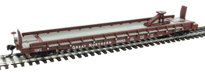 Walthers 910-5115 HO Great Northern 53' GSC Piggyback Service Flatcar #60203