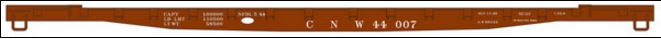 Walthers 910-5113 HO CNW 53' GSC Piggyback Service Flatcar #44007