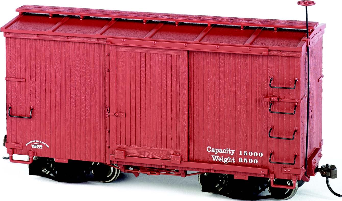 Bachmann 26552 On30 Data Only 18' Wood Boxcar w/Murphy Roof (Oxide)