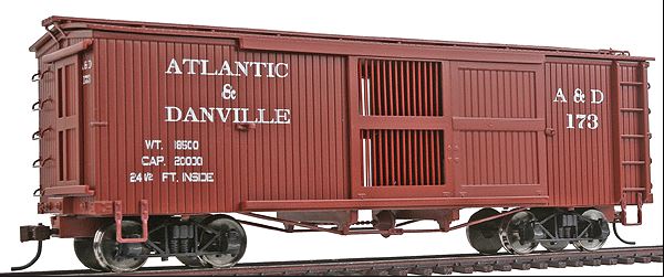 Bachmann 27638 On30 Atlantic & Danville Ventilated Box Car #173