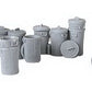 Bar Mills 04022 O Unpainted Plastic Garbage Pail Assortment (Set of 18)