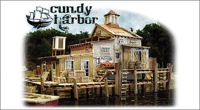 Bar Mills 1640 HO Dock House at Cundy Harbor Laser-Cut Wood Kit