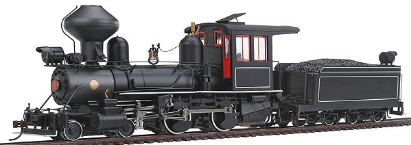 Bachmann 28326 On30 Painted & Unlettered 4-4-0 American Steel Cab w/DCC Loco