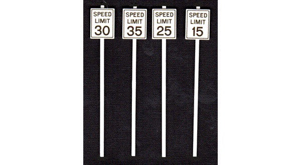 Tichy 2064 O Low Speed Limit Signs (Set of 8)
