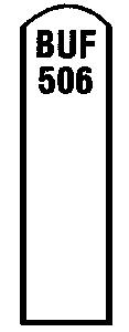 Stewart 855 HO Rounded Top Mileposts Concrete
