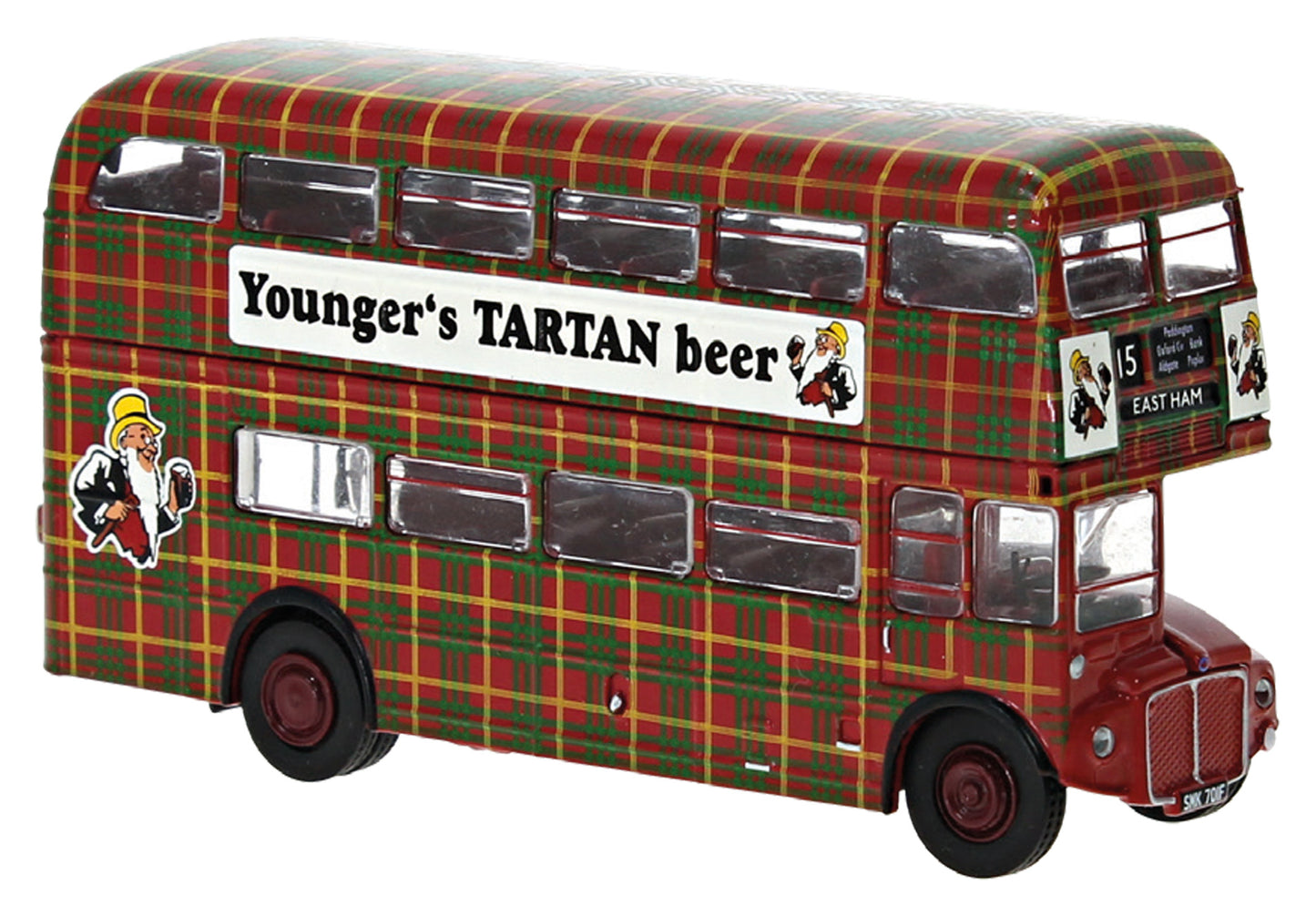 Brekina Automodelle 61107 HO Younger's Tartan Beer AEC Routemaster Bus