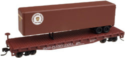 Atlas 50001457 N Pennsylvania Railroad 50' Flatcar with 40' Trailer #475335