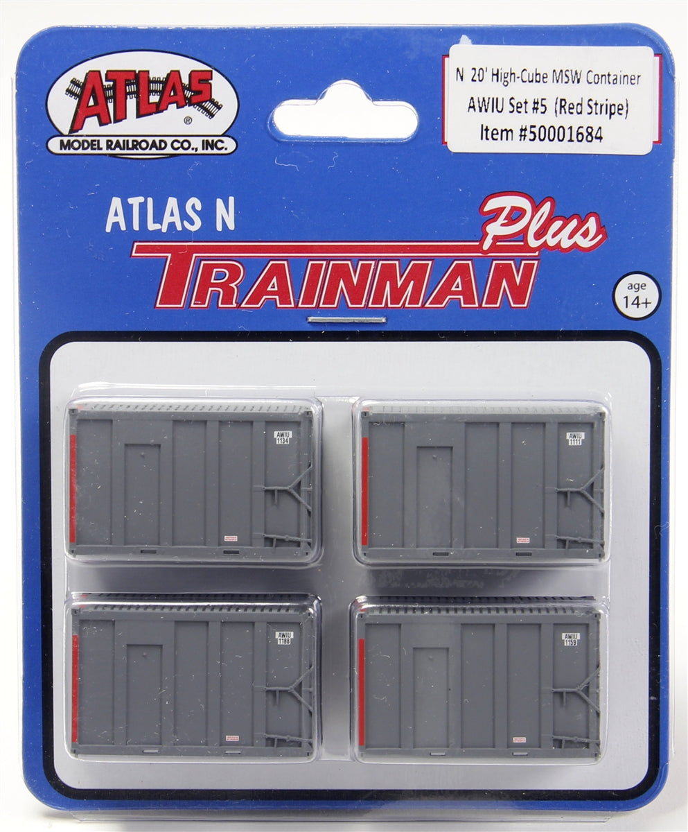 Atlas 50001684 N AWIU 20' High Cube MSW Trash Container AWIU Set #5 (4)