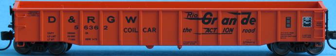 Trainworx Inc 2520110 N Denver & Rio Grande Western Steel Gondola #56362