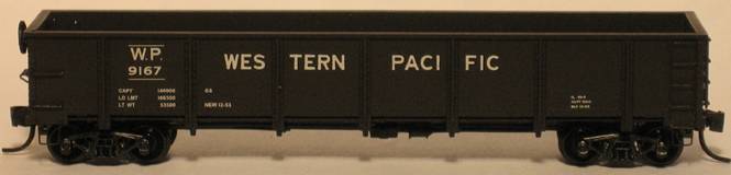 Trainworx Inc 262123 N Western Pacific Steel Gondola #9360