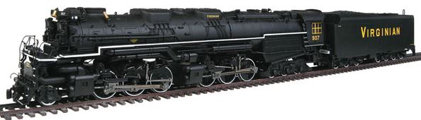 Rivarossi HR2407 HO Virginian 2-6-6-6 Blue Ridge/Allegheny Steam Locomotive #907