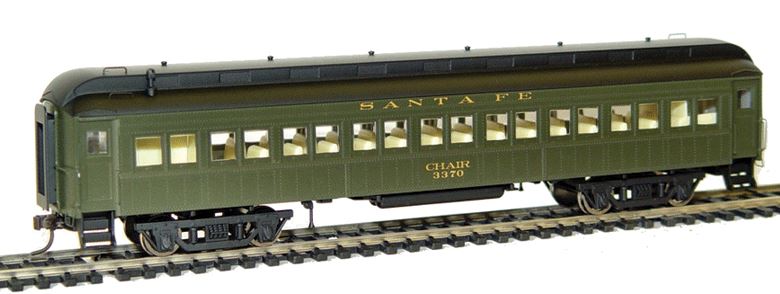 Rivarossi HR4209 HO Santa Fe 60' Heavyweight Coach #3370