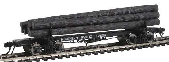 Rivarossi HR6312 HO Northern Pacific 38' Skeleton Log Car (Set of