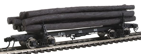 Rivarossi HR6314 HO Coos Bay Lumber Co. 38' Skeleton Log Car (Set of 2)