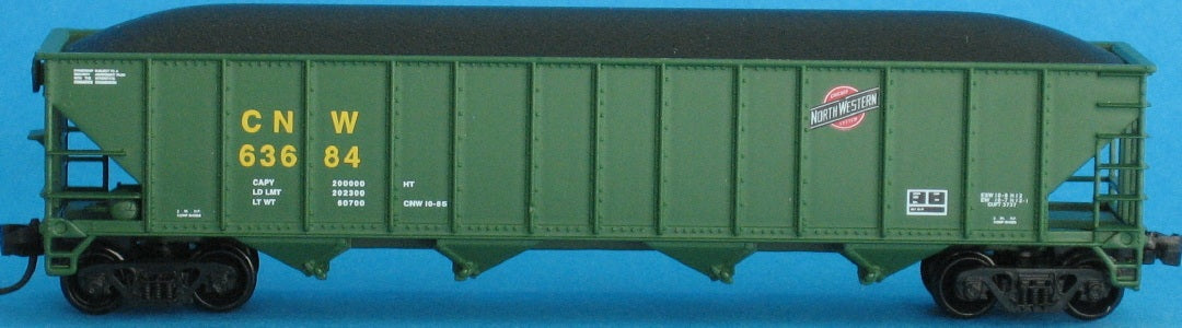 Trainworx Inc 240508 N Chicago & North Western 100T Quad Hopper #63635