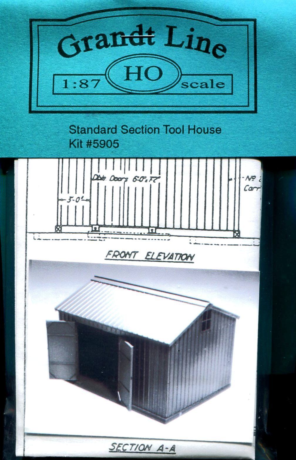 Grandt Line 5905 HO Standard Section Tool House Kit