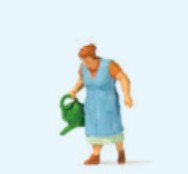 Preiser 28207 HO Old Lady Watering Flowers Figure