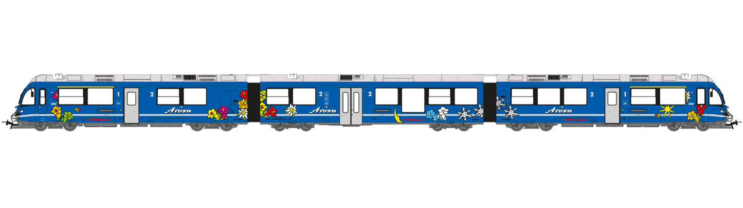 LGB 21225 G Rhaetian Railways RhB Allegra Triebzug ABe 8/12 Electric with Sound