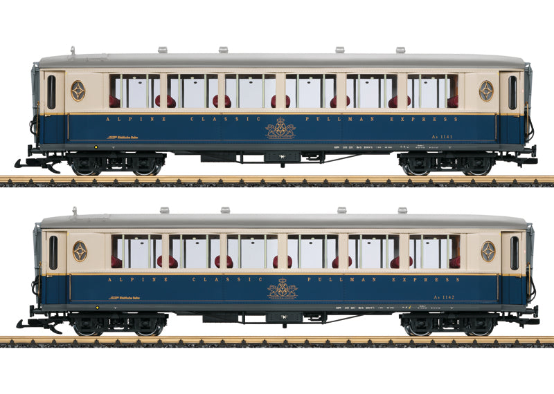 LGB 36658 G Rhaetian Railways RhB Pullman Express 2-Car Set