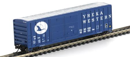 Athearn 11281 N Scale Yreka Western 50' FMC Offset Double Door Box #25104