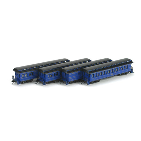 Athearn 11852 N Scale Baltimore & Ohio 50' Overland Passenger (Set of 4)