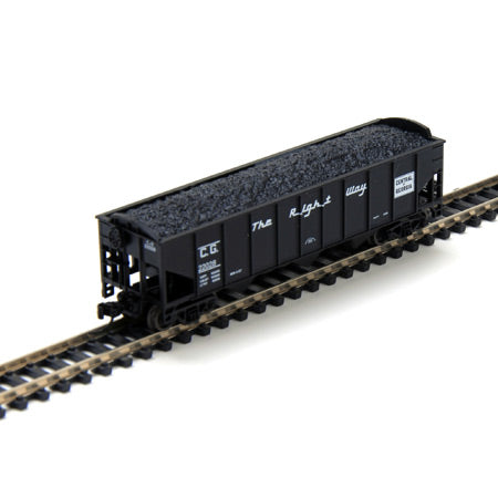 Athearn 11969 N CofG 40' 3-Bay Rib Hopper with Load #1 (5)