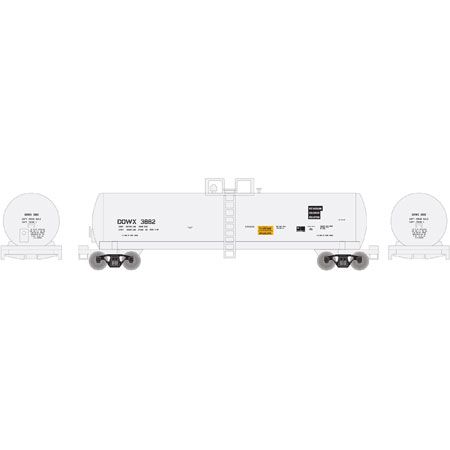 Athearn 12211 N DOWX 20,900-Gallon Tank #3882