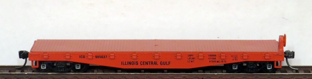 Athearn 1380 HO Illinois Central Gulf 40' Flat Car #905637 Kit