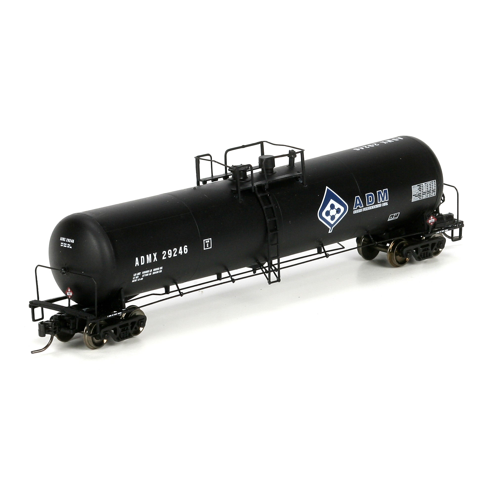 Athearn 24353 N Scale ADMX 30,000-Gallon Ethanol Single Dome Tank Car #29246