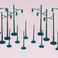 Bachmann 45990 O Plasticville Signs & Boulevard Lights Classic Kit