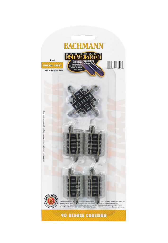 Bachmann 44841 N Nickel Silver 30 Degree E-Z Track Crossing