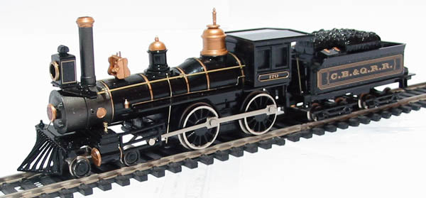Bachmann 51116 HO Burlington 4-4-0 American Steam Locomotive & Tender