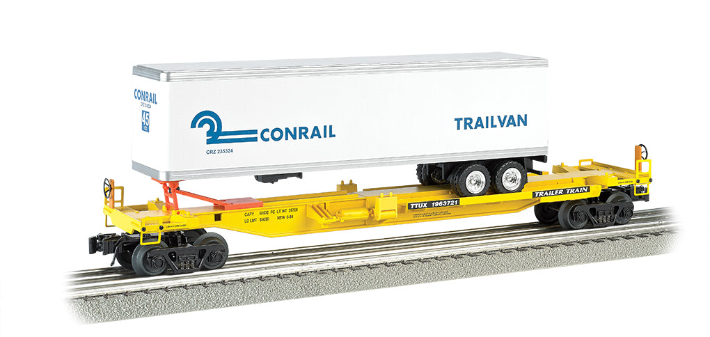 Williams 48402 O Conrail Front Runner Intermodal 3-Rail Car w/Trailer