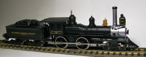 Bachmann 51129 HO Florida East Coast 4-4-0 American Steam Loco & Tender #12