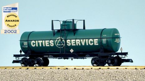 USA Trains 15114 G Cities Service 10,000-Gallon Tank Car