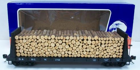 USA Trains 1710 G Rio Grande Pulpwood Flat Car