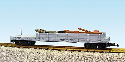 USA Trains 1824 G Union Pacific Work Flat Car with Load