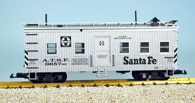 USA Trains 1845 G Atchison, Topeka & Santa Fe Kitchen Car #0657