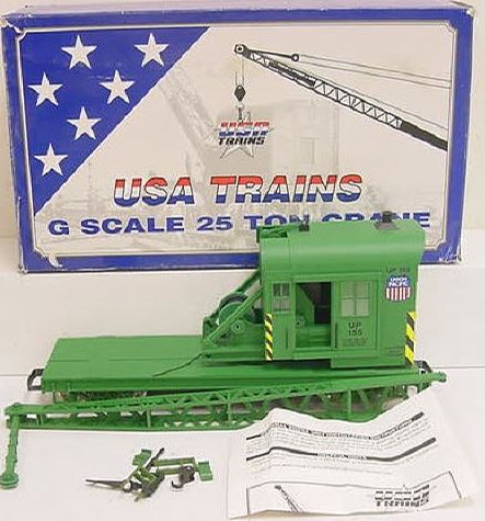 USA Trains 1864 G Union Pacific 25-Ton Crane Car