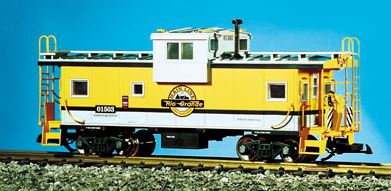 USA Trains R12105 G Gauge Rio Grande Illuminated Caboose #01503 - Metal Wheels